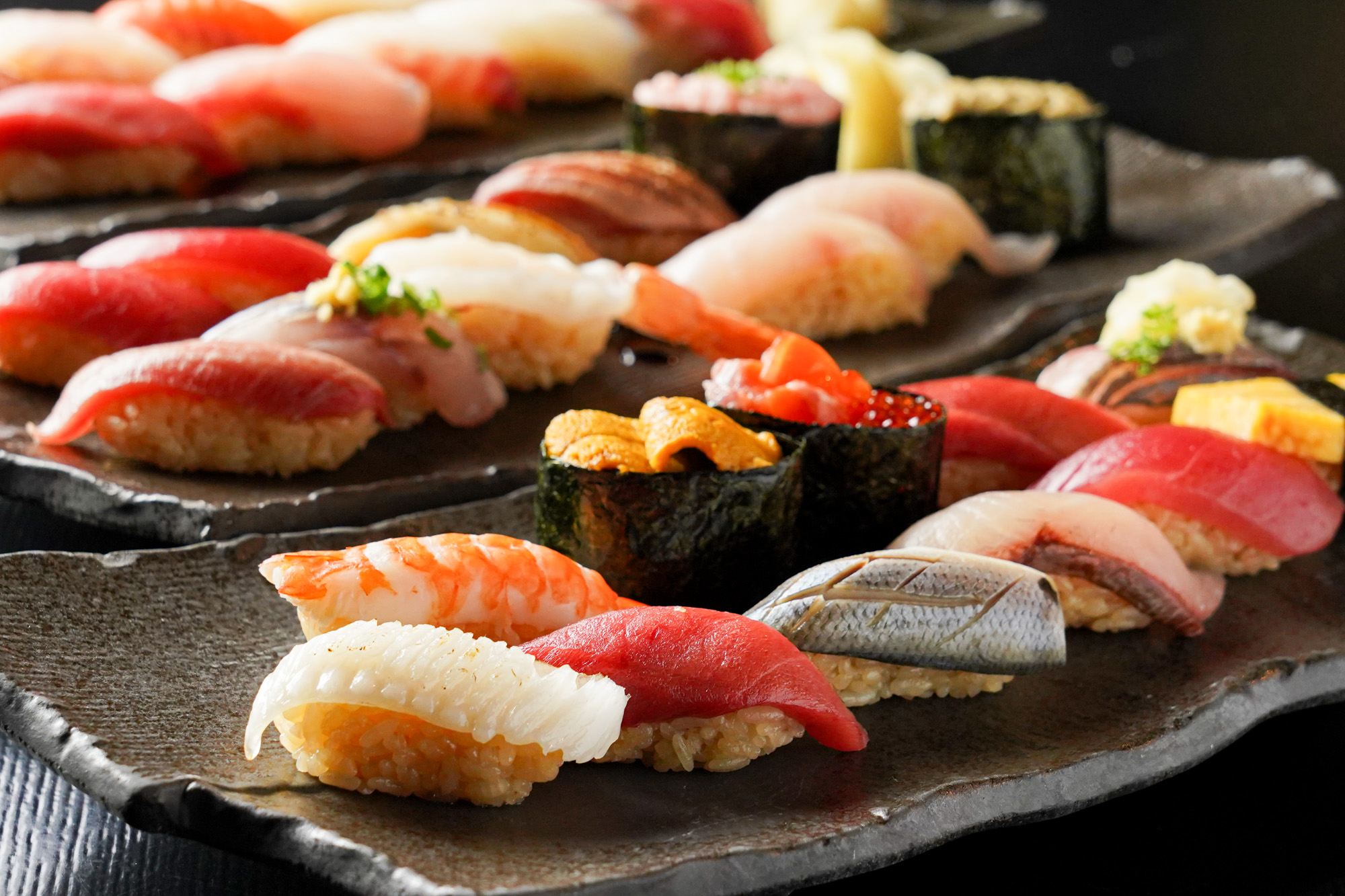 旬の鮮魚を扱った多彩な寿司、和食の技術が身につきます！