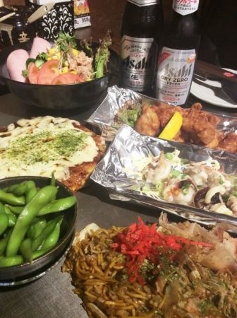 彩り豊かな鉄板メニューがずらり！居酒屋風の楽しさも