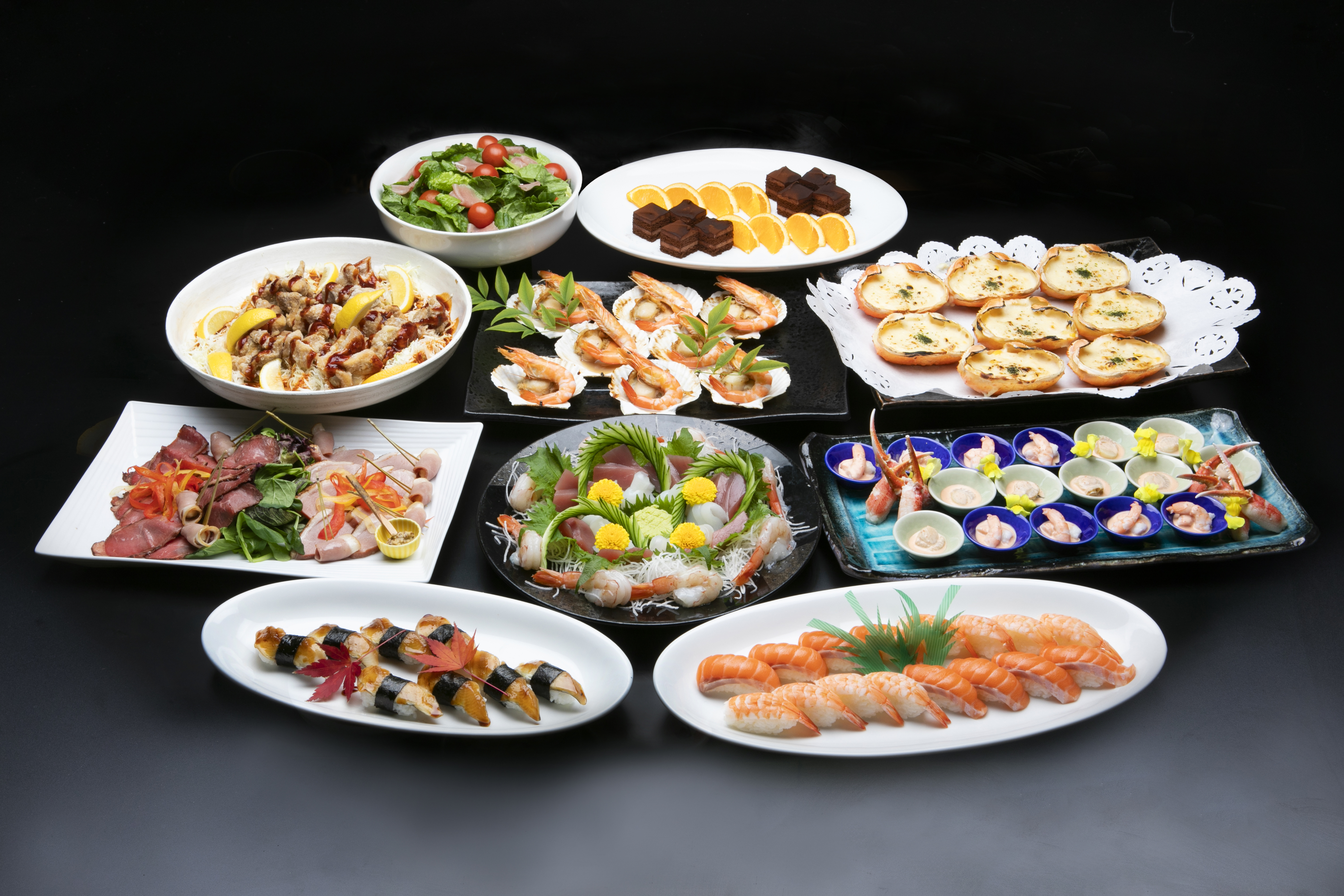 スポーツ団体の合宿や大規模な会議、婚礼パーティーなど、さまざまなニーズに合わせた料理を提供◎