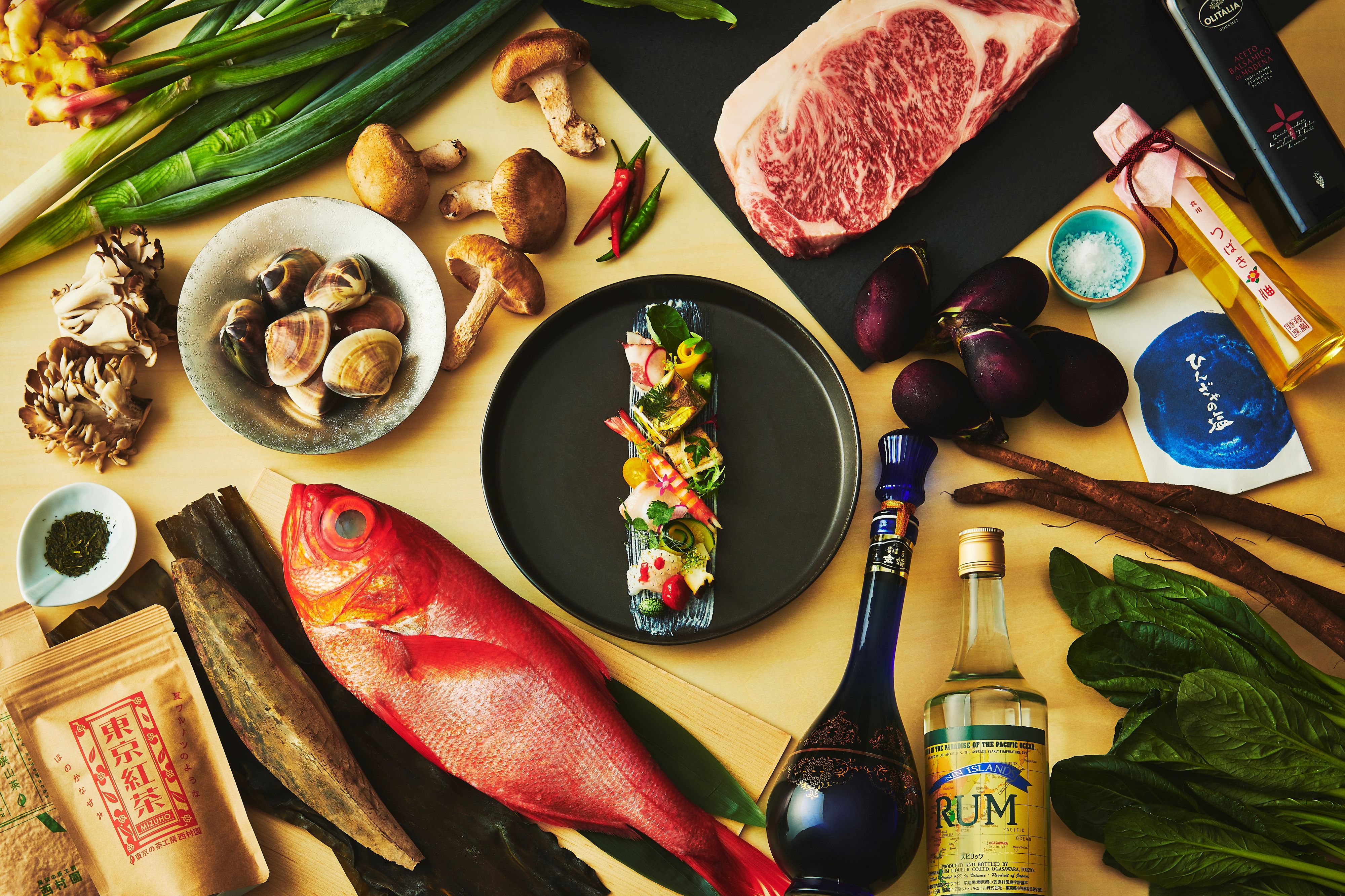 地産地消・旬産旬消。全品館内仕上げのこだわりある料理づくり。