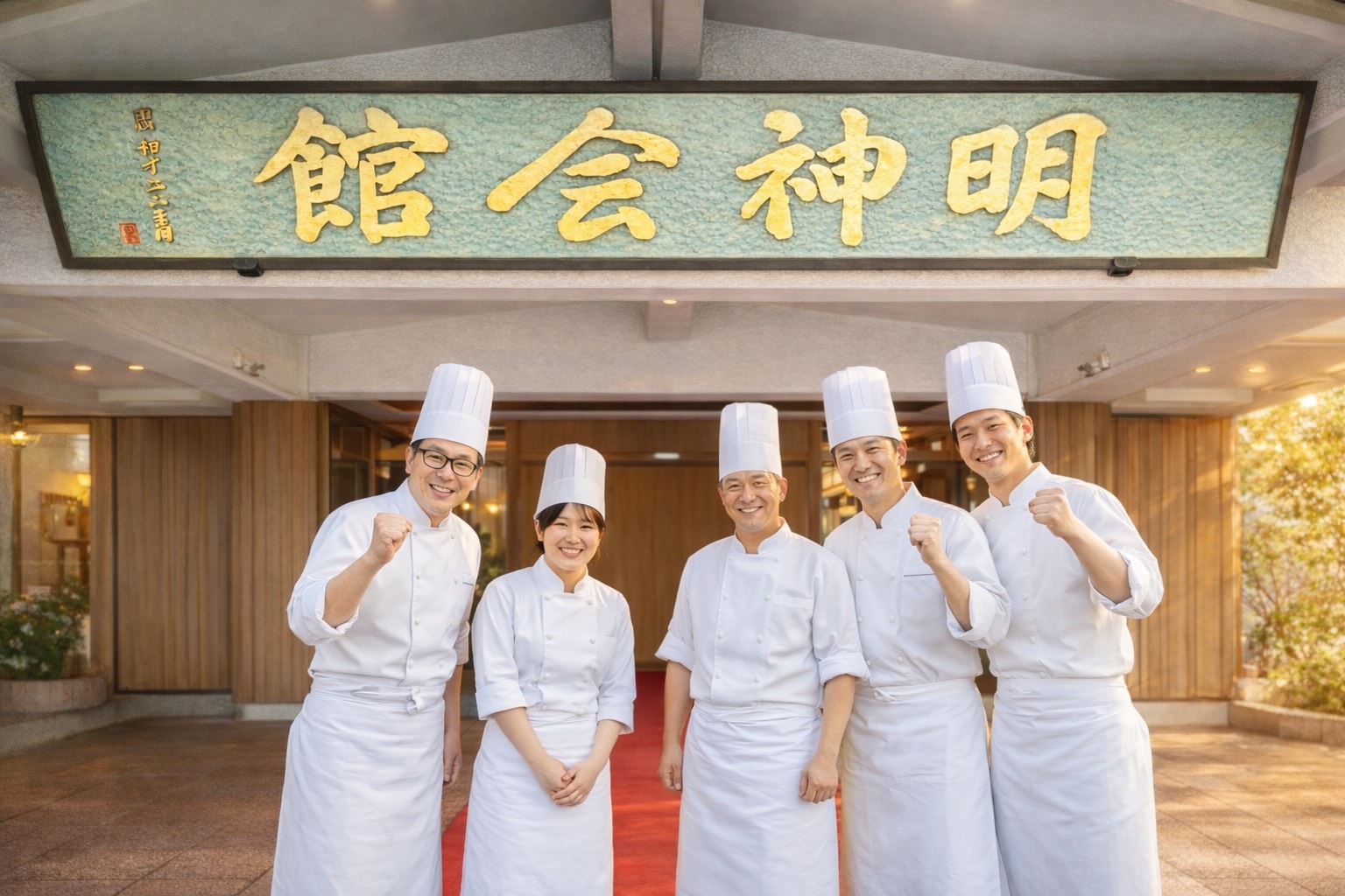 歴史ある神社の境内で、和洋の技術と感性を磨ける職場です。