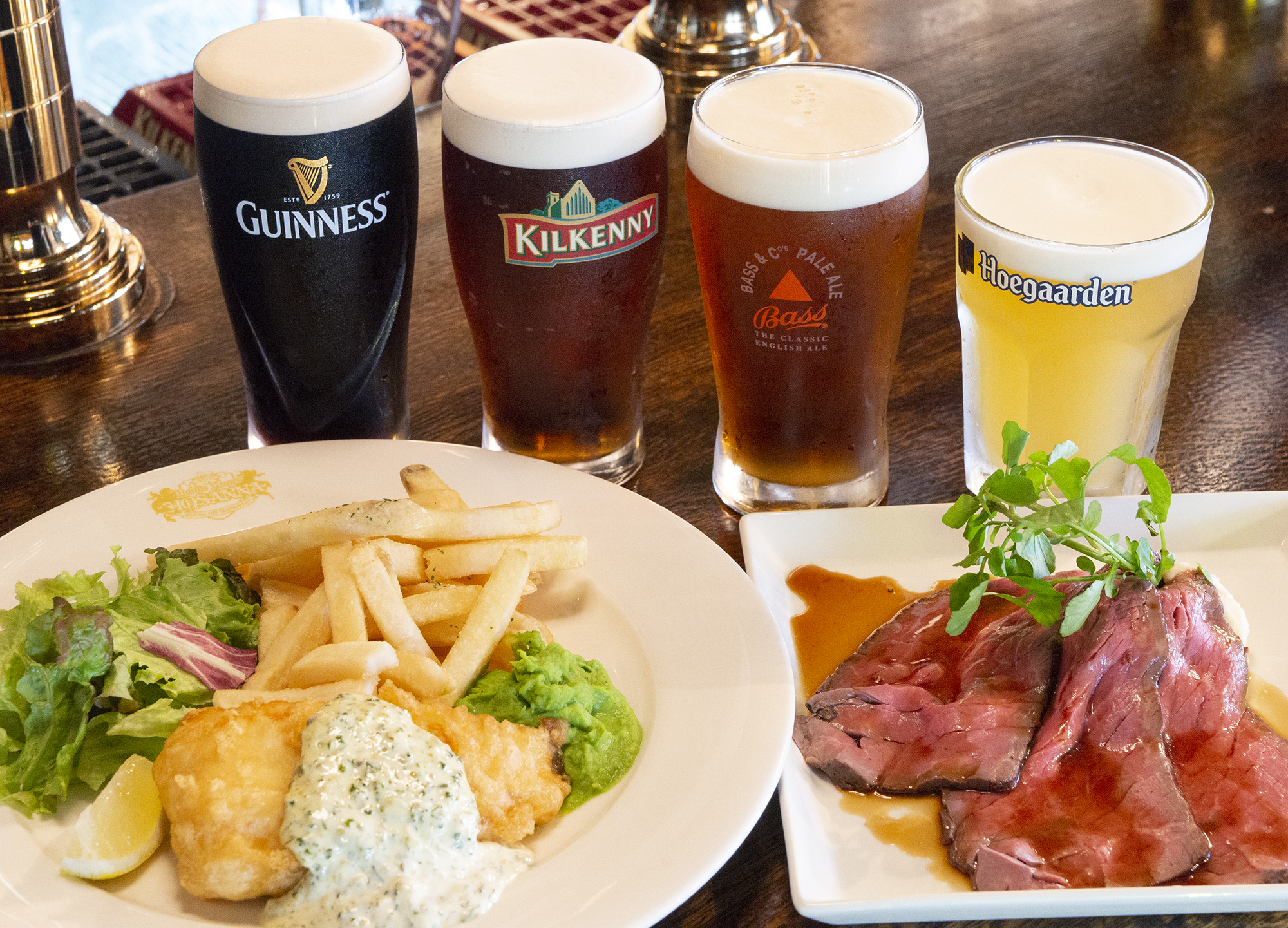 ビール約20種類と相性の良いフィッシュ&チップスやローストビーフなどのパブフードの調理の仕事