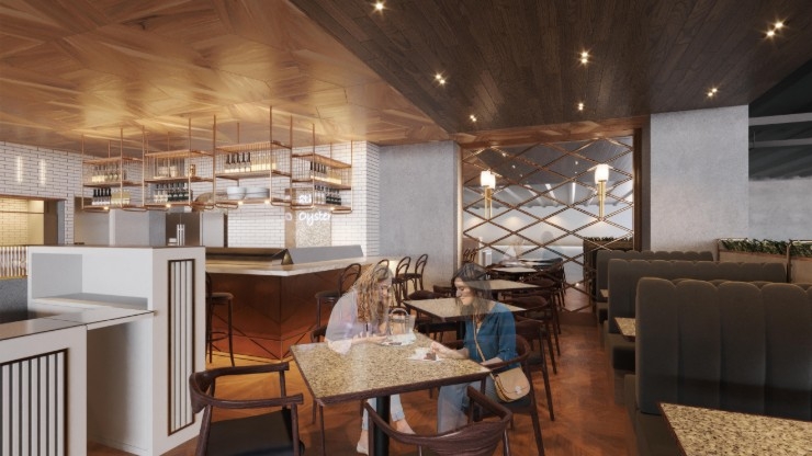 【高級牡蠣×イタリアンベース料理】ライブ感溢れるオープンキッチンです◎