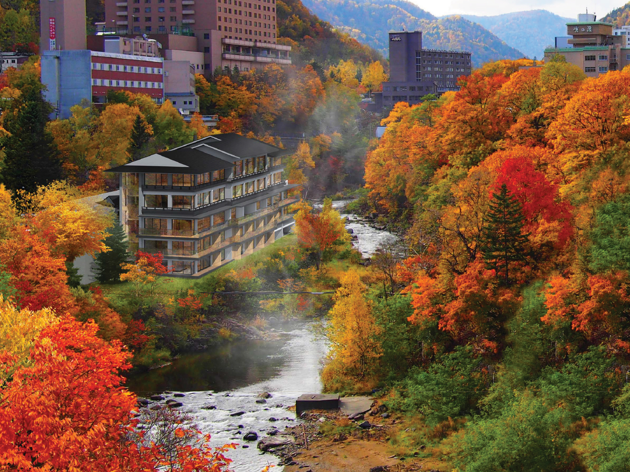 当ホテルがある定山渓は北海道屈指の温泉どころ。札幌エリアを代表するリゾート地です