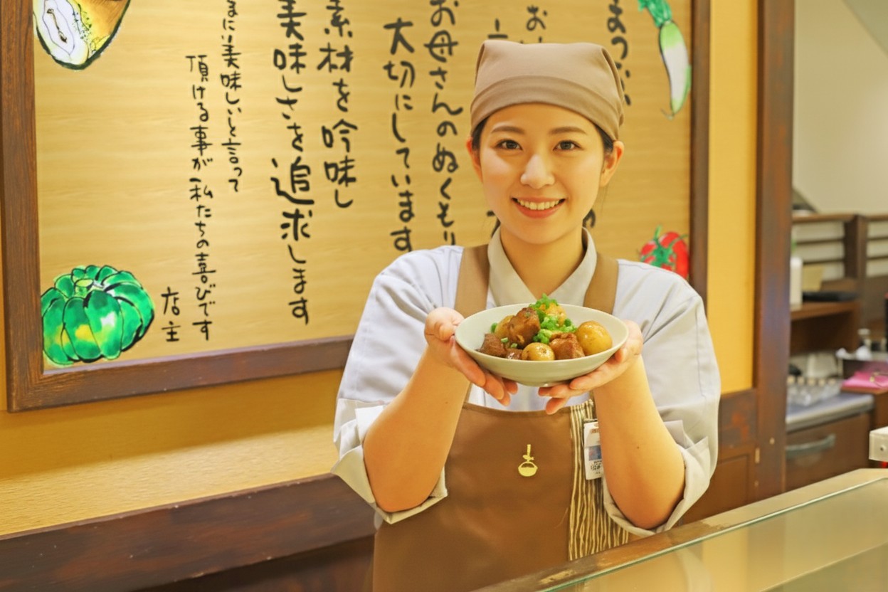 売れ方の工夫や盛りつけにもチャレンジ。笑顔と達成感が毎日を彩ります。