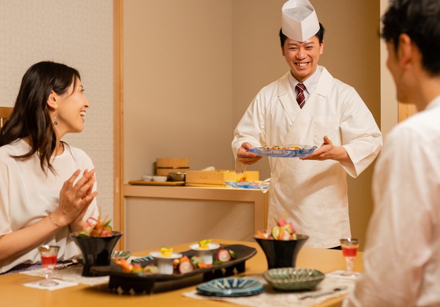 和食の技術を追求しながら、幅広いスキルを磨ける環境です。