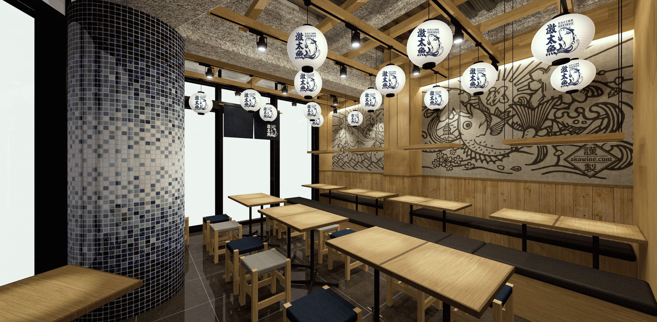 新店舗の内装のイメージです。新しいお店を盛り上げてください!
