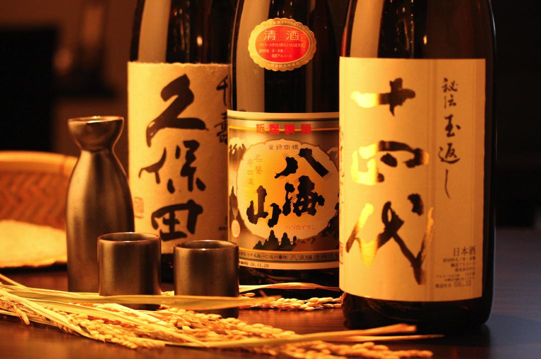 日本酒の品ぞろえも豊富
