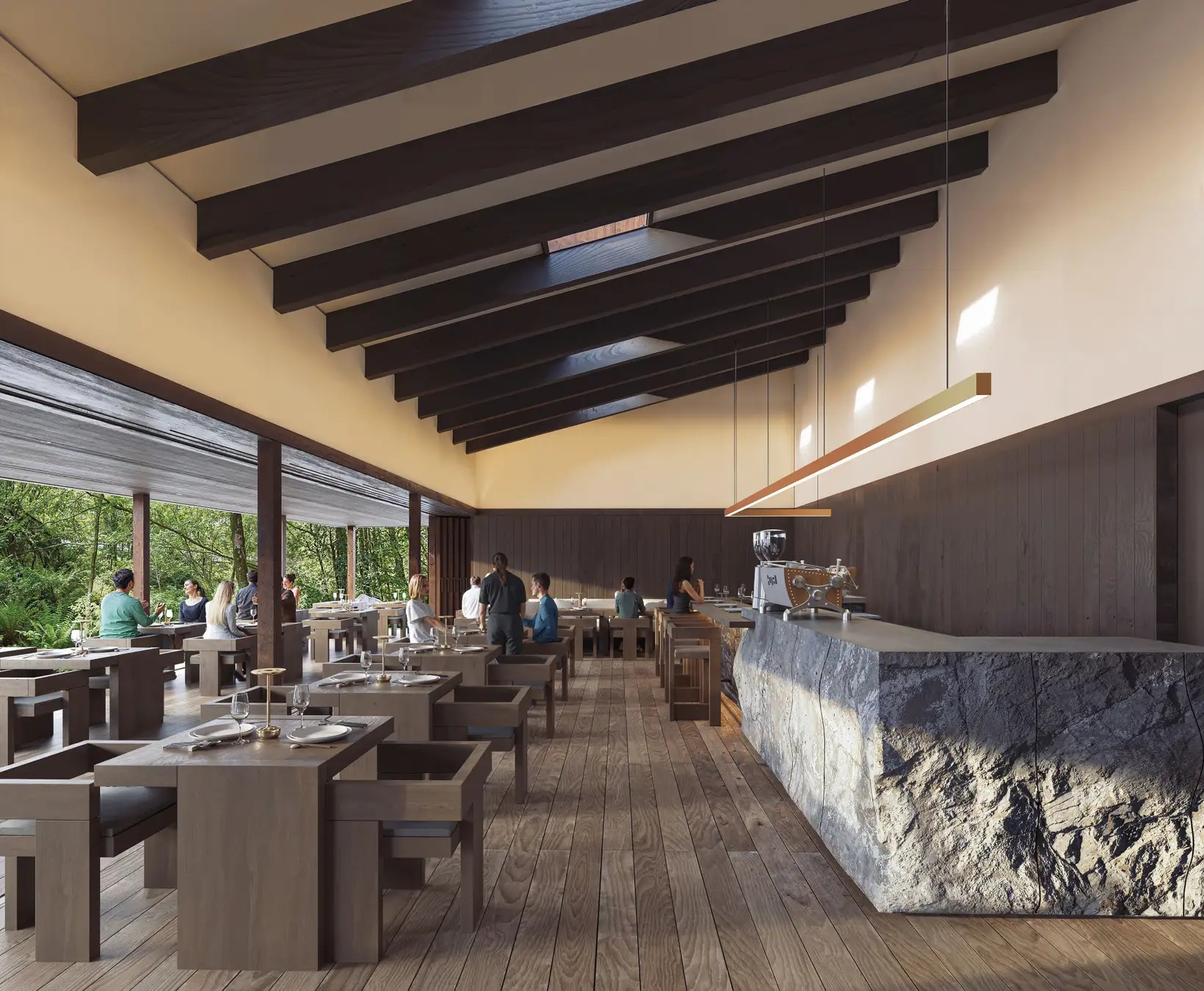 家族全員でゆったりとくつろぎのひとときを過ごしたり、世代を超えて心地よい時間を共有できる空間です。