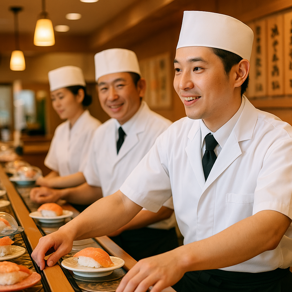 「しーじゃっく」または「海都」の回転寿司店で、店舗スタッフを募集しています。